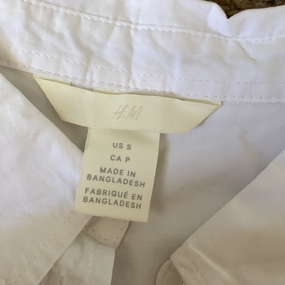 H&M Oversized white button up shirt - Picture 3 of 4